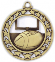 2-1/2" Football Medallion