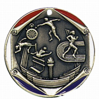 2" Track & Field Medallion