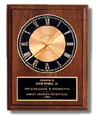 8 x 10-inch Plaque with Clock