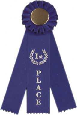 Rosette with  3 Ribbons