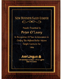  8" x 10-1/2" Plaque