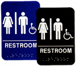 Unisex Handicap Restroom ADA Sign