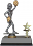 Bobble Head Trophy w/Trim - Cheerleader - BHT53-CH