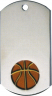 Basketball Dog Tag Medal - DT39020