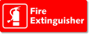 xxxFire Extinguisher Sign