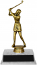 7-inch Female Golfer "Competitor" Trophy - JDS43-8632