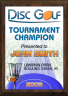 xxxColor Disc Golf Plaque