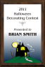 xxxColor Halloween Decorating Contest Plaque