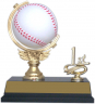 6-inch "Baseball Spinner with Side Trim" Trophy - SPN53-BA