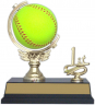 6-inch "Softball Spinner with Side Trim" Trophy - SPN53-SB