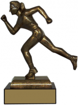 8" Female Runner Prestige Trophy