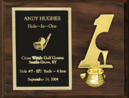 8" x 10" Hole-in-One/Double Eagle Plaque