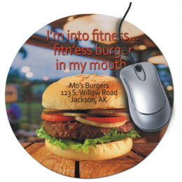 Round Color Imprinted Mouse Pad