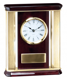 Rosewood Piano-Finish Mantle Clock
