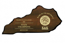 Kentucky-shaped Plaque