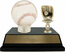 Globe Baseball Holder Trophy