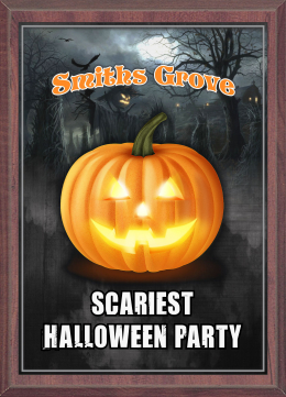 Halloween Scariest Pumpkin Plaque - SP46-68HSP