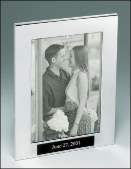 Silver Aluminum Picture Frame for 4" x 6" Photo