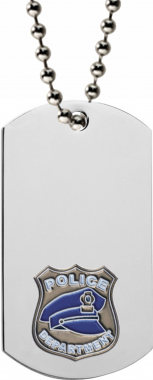 Police Dog Tag with Chain
