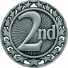 2-1/2" 2nd Place Star Medallion  - SM-162-NR