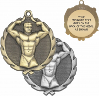 1-3/4" Body Building Medallion