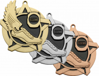 2-1/4" Track Super Star Medallion
