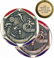 2" Track & Field Medallion