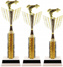 Pinewood Derby Racing Flag Trophy Package