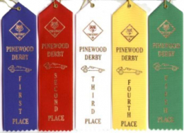 pinewood derby ribbons