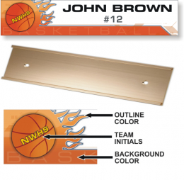 Basketball Locker Plate