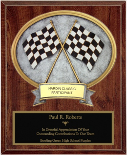 Racing Oval Plaque