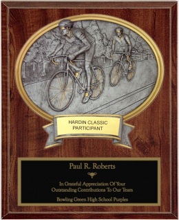 Road Bike Oval Plaque