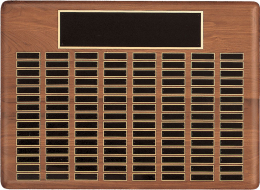 American Walnut Roster Perpetual Plaque - P2301-12
