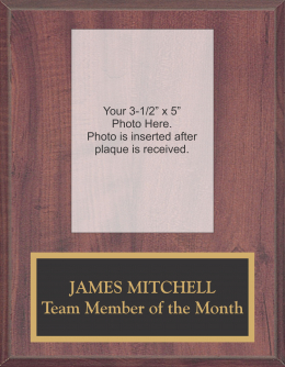 Photo Plaque