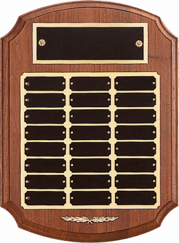 American Walnut Ornate Perpetual Plaque - P184-5
