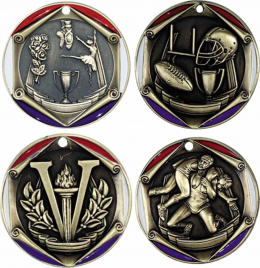 Tri-Color Medallions