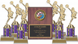 Cheerleading Team Trophy Package - 8132