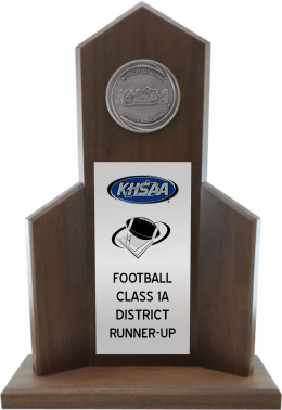 Football District Runner-up Trophy