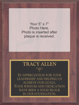  9" x 12" Photo Plaque