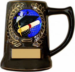 Black Ceramic Decorative Mug