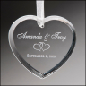 Heart Crystal Tree Ornament - K9305