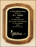 xxxAmerican Walnut Plaque with Florentine Border - P1397-9