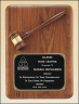 xxxAmerican Walnut Gavel Plaque - PG1687