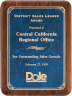 xxxAmerican Walnut Plaque with Sapphire Plate - P3486-8