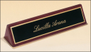 Rosewood Piano-Finish Desk Nameplate - 572