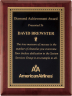 xxxDiamond Border Rosewood Plaque - P3901-3