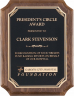 xxxWalnut Stained Sunburst Plaque - P4125-7