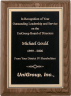 xxxFlorentine Border Walnut Plaque - P4300-2