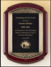 xxxAntique Bronze Framed Rosewood Plaque -  P4137