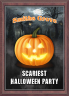 xxxHalloween Scariest Pumpkin Plaque - SP46-68HSP